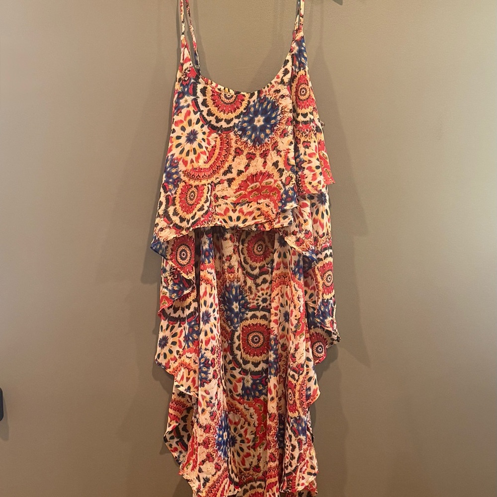 *GENTLY WORN* Lucy Diamonds Plus Size 6X High-Low Pool Cover-Up
